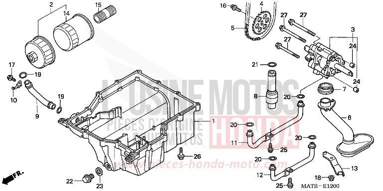 OIL PUMP/OIL PAN/OIL FILTER for Super Blackbird ACCURATE SILVER METALLIC (NH146E) from 2005
